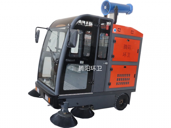 腾阳TY - 2000型电动驾驶式扫地车：工业清洁的“硬核”担当
